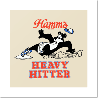 Vintage Hamms Baseball Bear Posters and Art